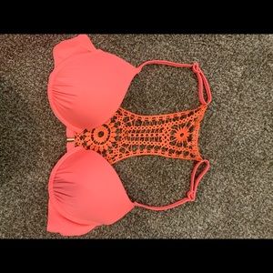 Coral padded bathing suit